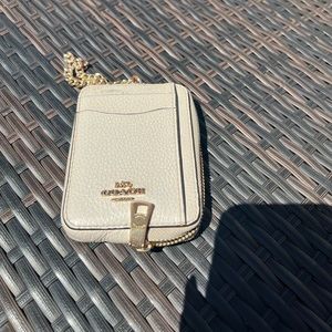 Womens white Coach wallet